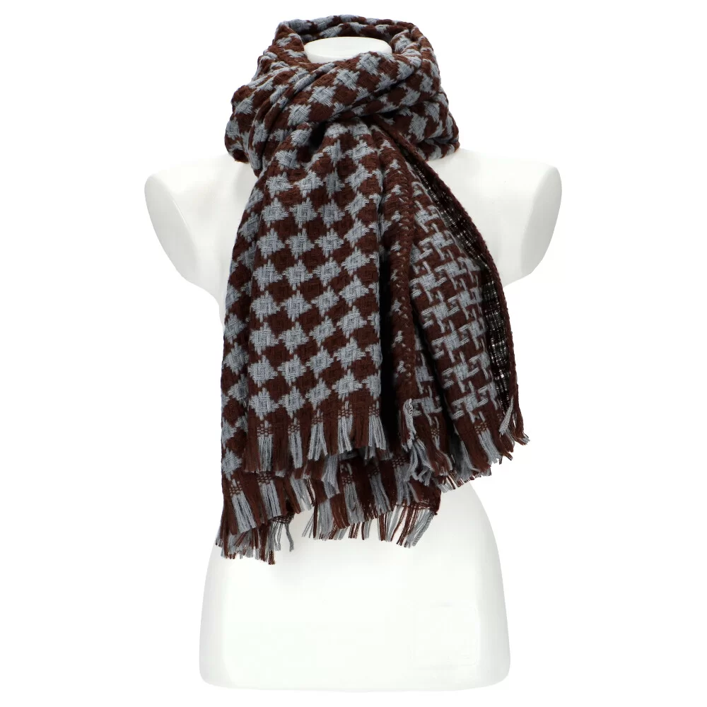 Woman winter scarf WJ6165 - D BROWN - ModaServerPro